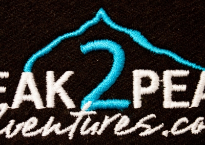 Northshore Embroidery Sample  - Peak to Peak